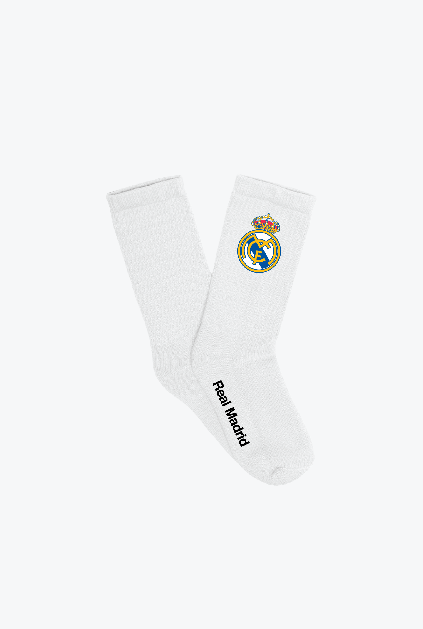Real Madrid Crew Socks - White