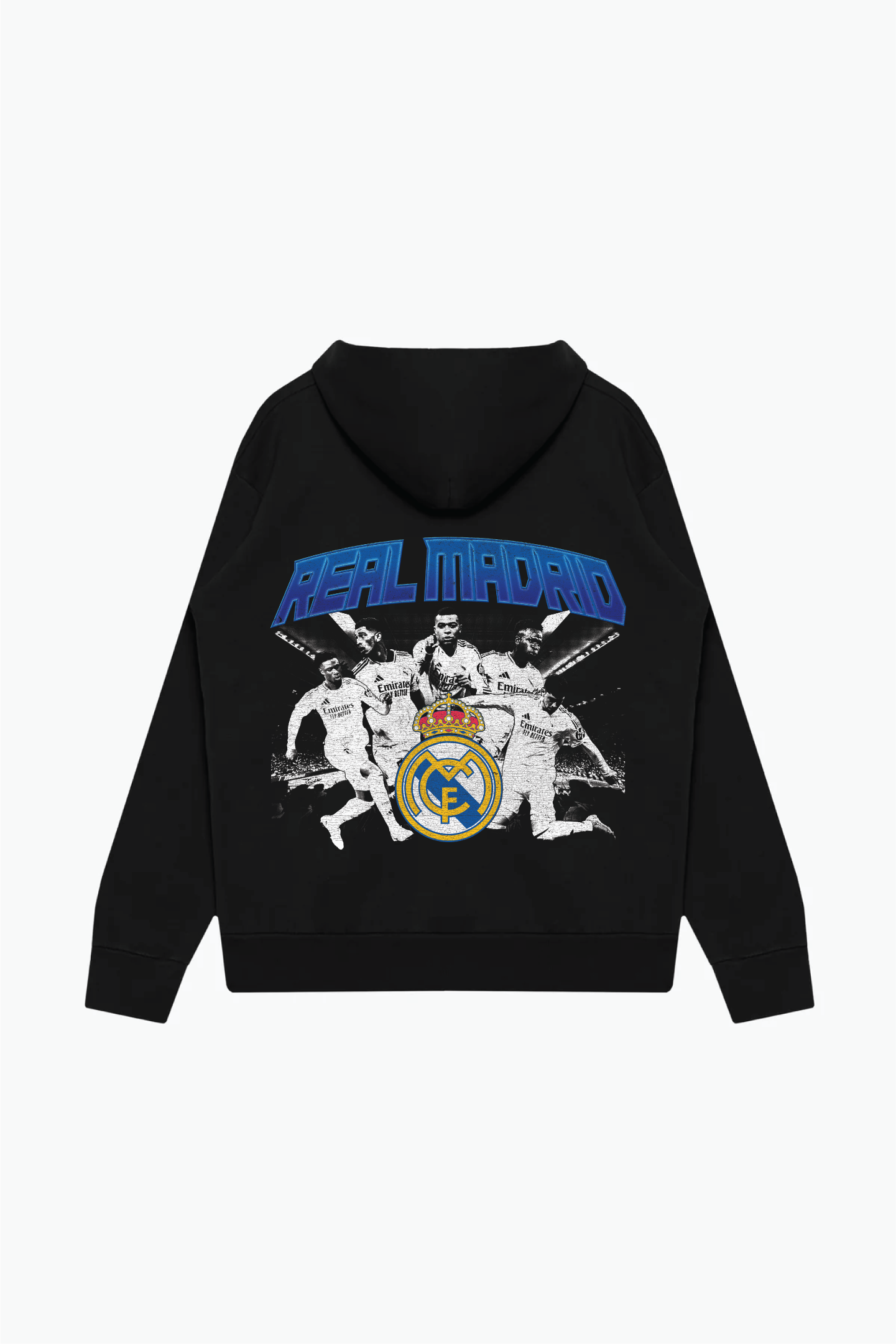 Real Madrid Heavyweight Hoodie - Black