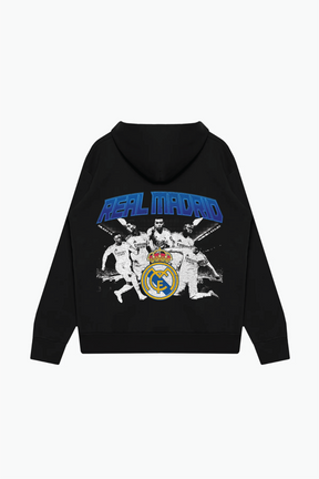 Real Madrid Heavyweight Hoodie - Black