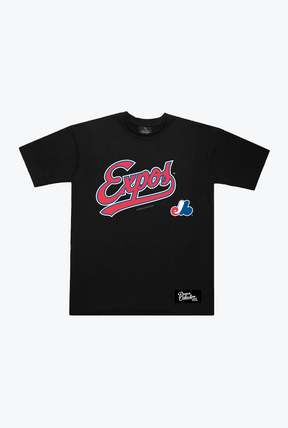 Montreal Expos Spirit Heavyweight T-Shirt - Black