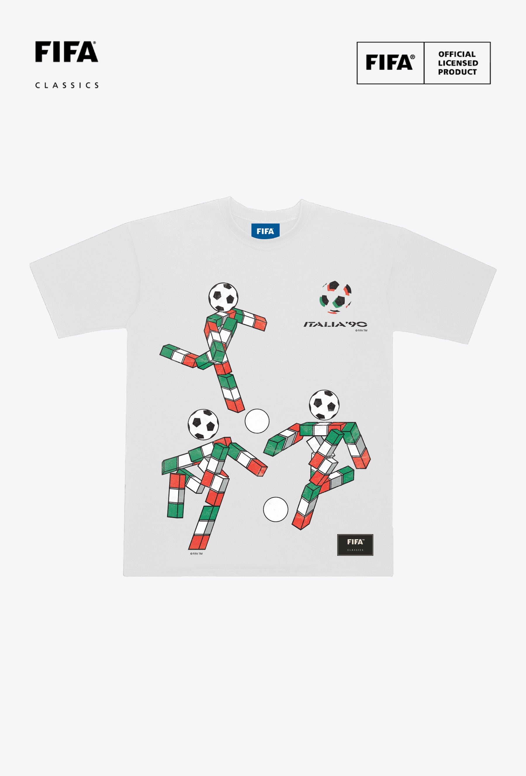 T-shirt épais blanc à l'effigie de la mascotte de l'Espagne pour la Coupe du Monde de la FIFA - Coupe du Monde de la FIFA