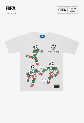 T-shirt épais blanc à l'effigie de la mascotte de l'Espagne pour la Coupe du Monde de la FIFA - Coupe du Monde de la FIFA