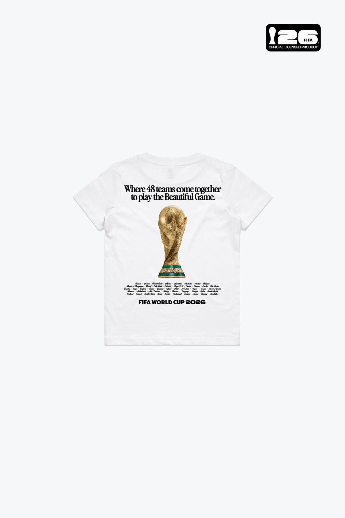 Camiseta Juvenil FIFA World Cup 2026™ El Juego Bonito - Blanca