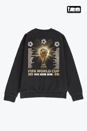 Camiseta de cuello redondo teñida de pigmento FIFA World Cup 2026™ FIFA World Tour - Negra