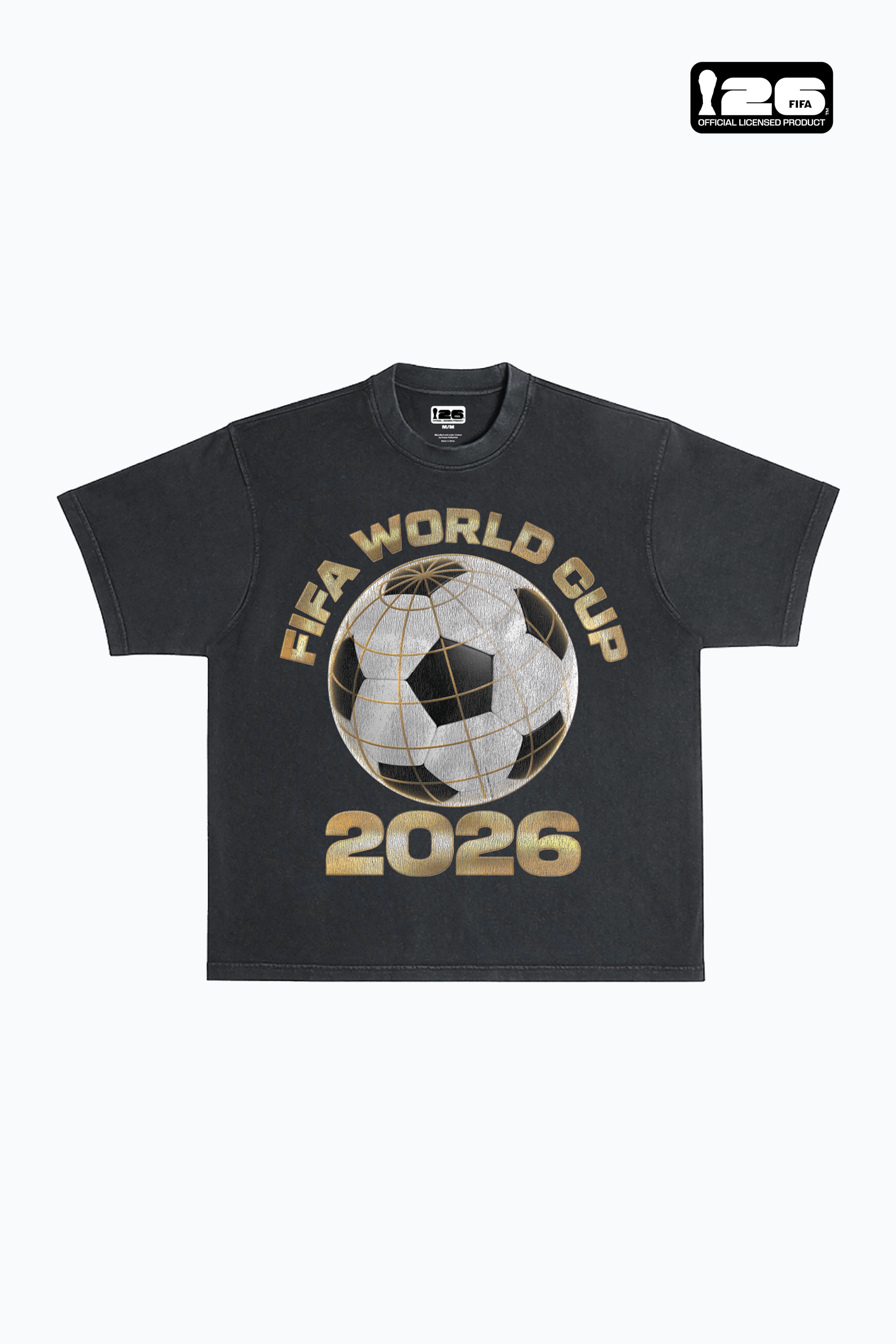T-shirt noir FIFA World Tour 2026™ - Épais et teint en pièce
