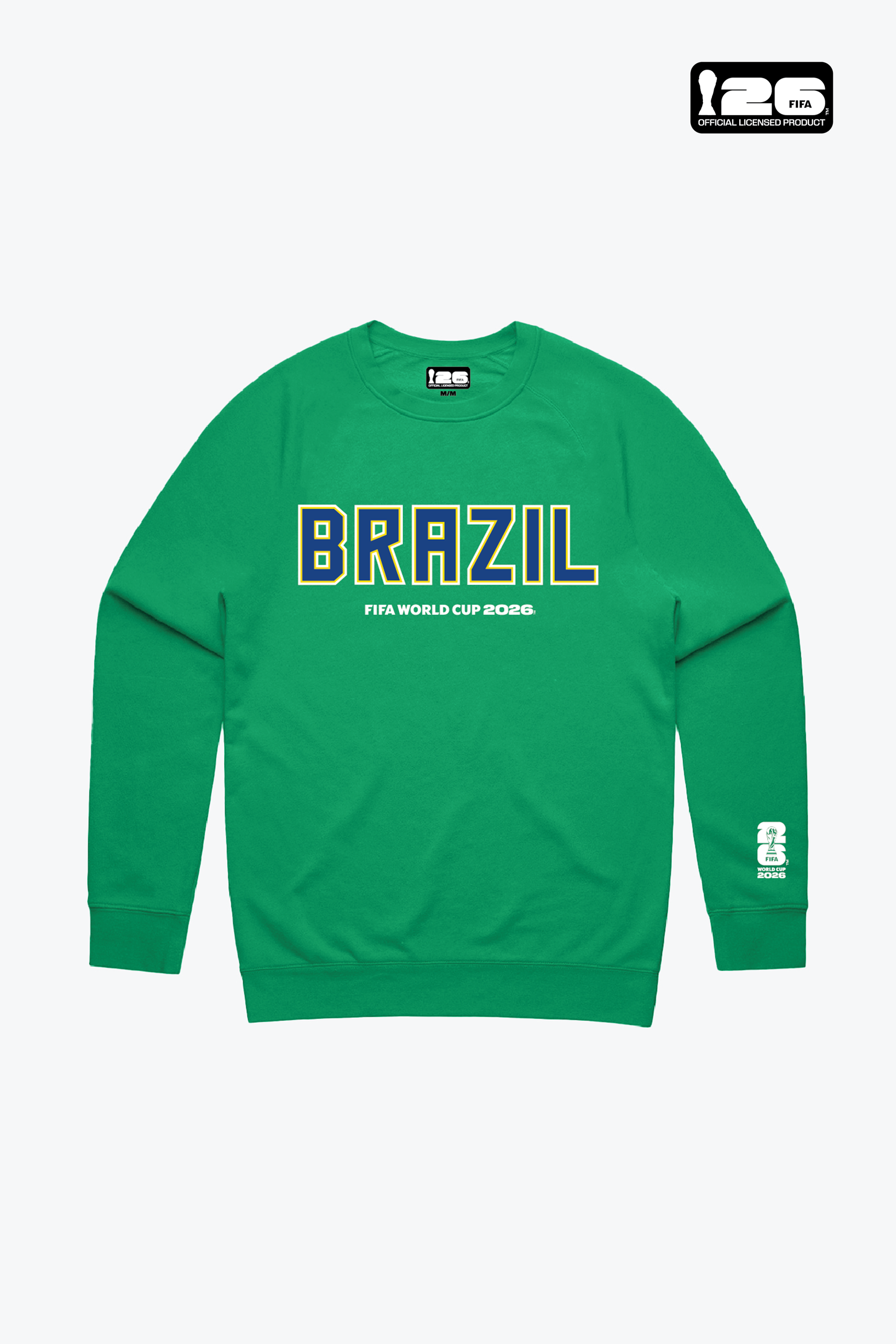 Sweat-shirt à col rond Esprit du Brésil Coupe du Monde de la FIFA 2026™ - Vert Kelly
