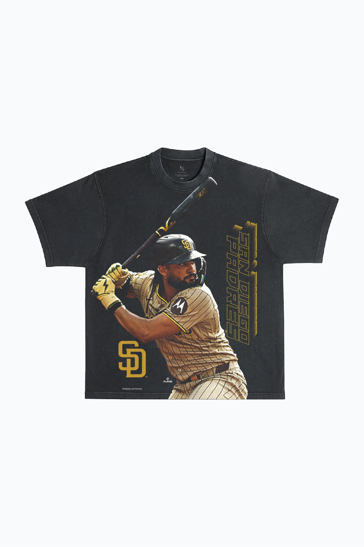 Fernando Tatís Jr. Heavyweight Garment Dyed T-Shirt - Black