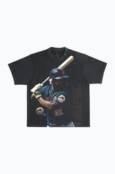 Francisco Lindor Heavyweight Garment Dyed T-Shirt - Black