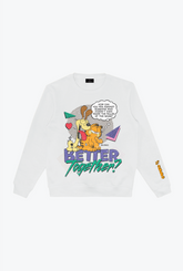 Vintage Garfield & Odie Crewneck - White