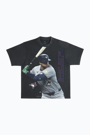 George Springer Heavyweight Garment Dyed T-Shirt - Black