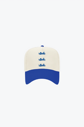 England A-Frame Cap - Ivory / Blue