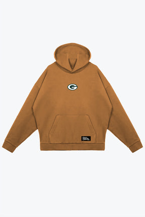 Green Bay Packers Fanleisure Heavyweight Hoodie - Brown