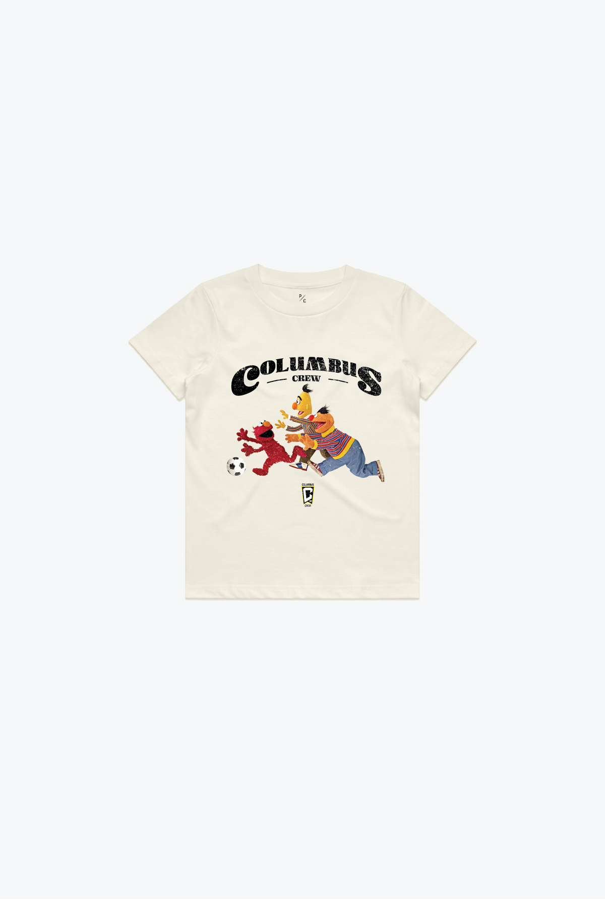 Columbus Crew x Sesame Street Chase Kids T-Shirt - Ivory