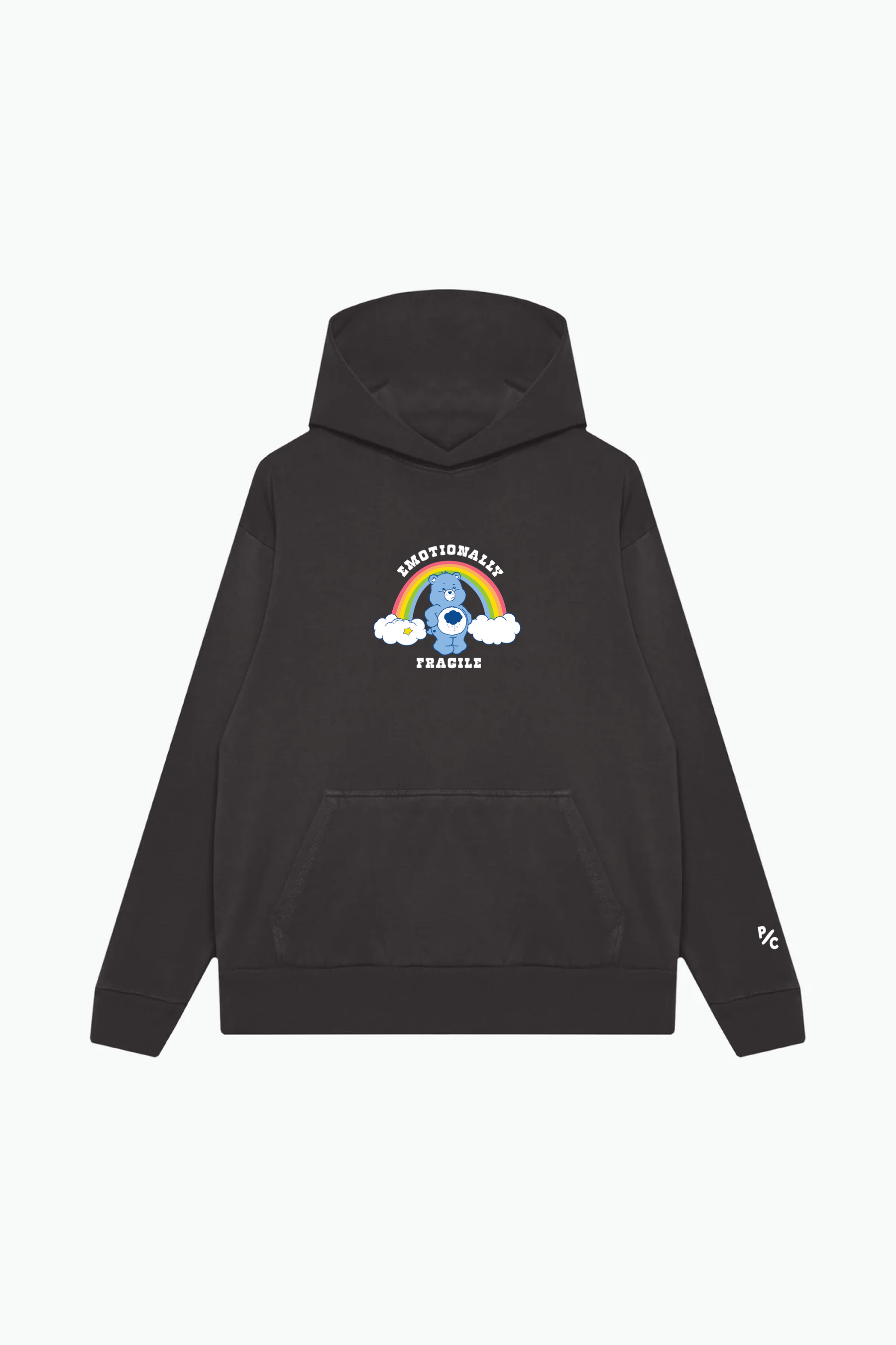 Care Bears Emotionally Fragile Heavyweight Hoodie - Black