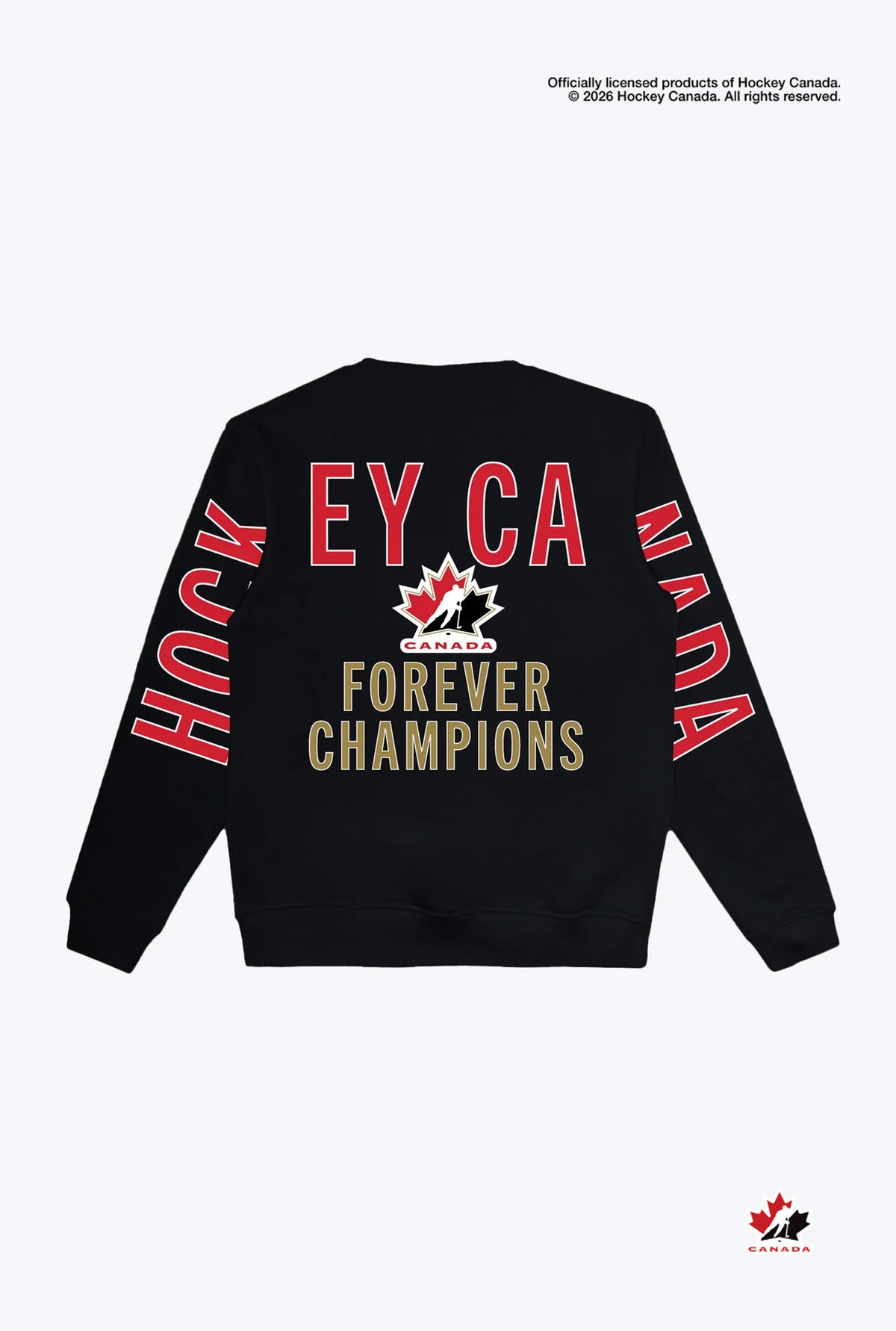 Hockey Canada Forever Champions Spirit Crewneck - Black