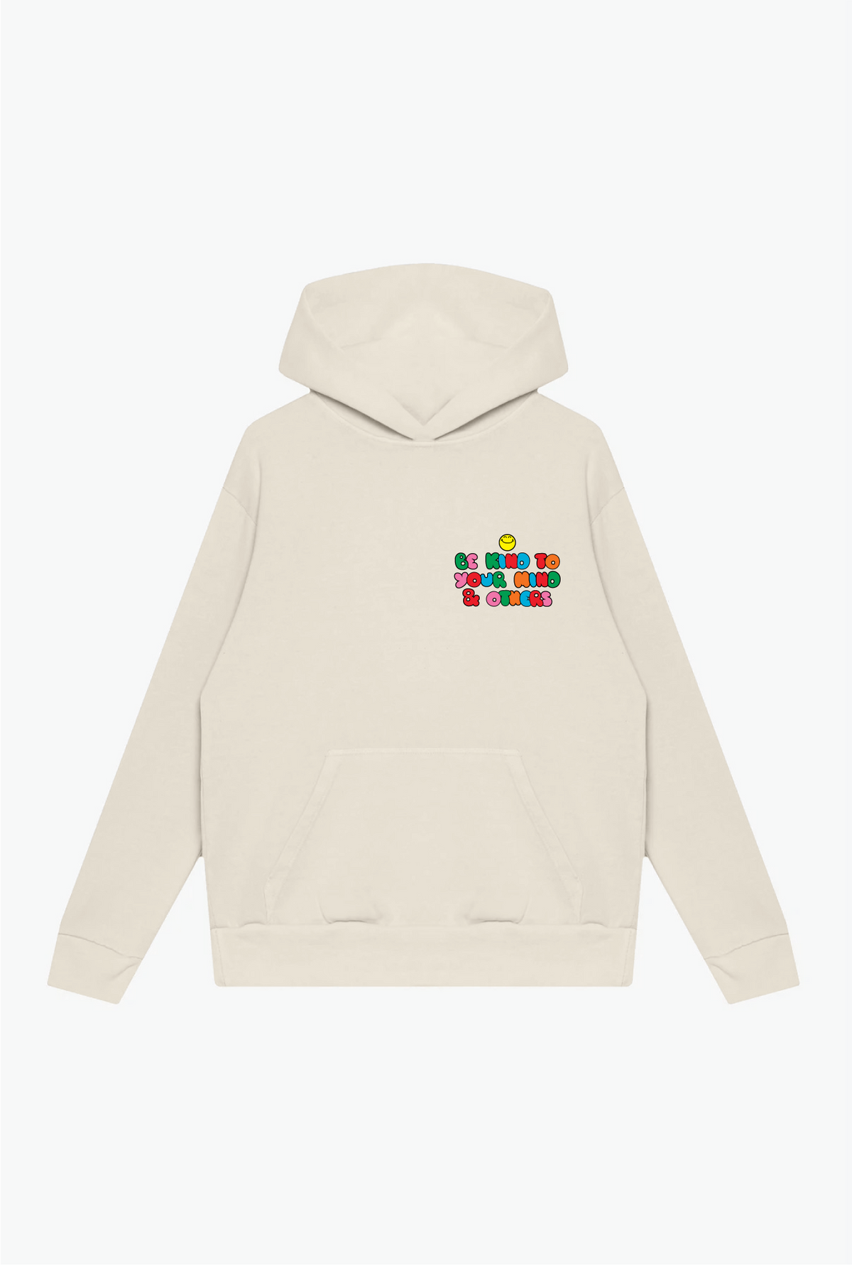P/C x SmileyWorld Be Kind To Your Mind & Others Heavyweight Hoodie - Ivory
