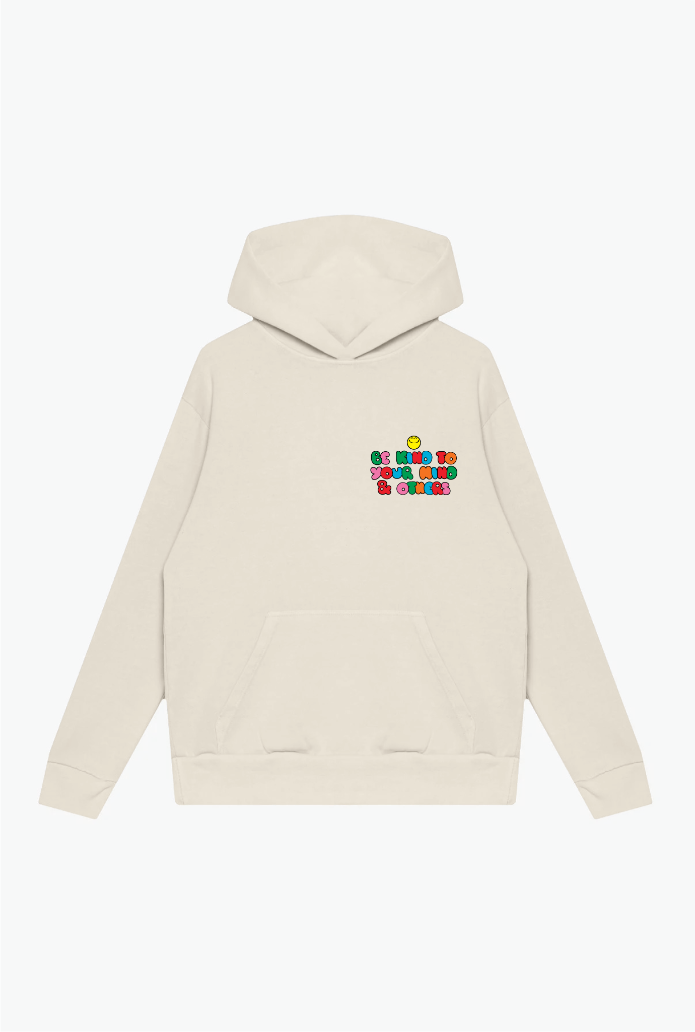 P/C x SmileyWorld Be Kind To Your Mind & Others Heavyweight Hoodie - Ivory