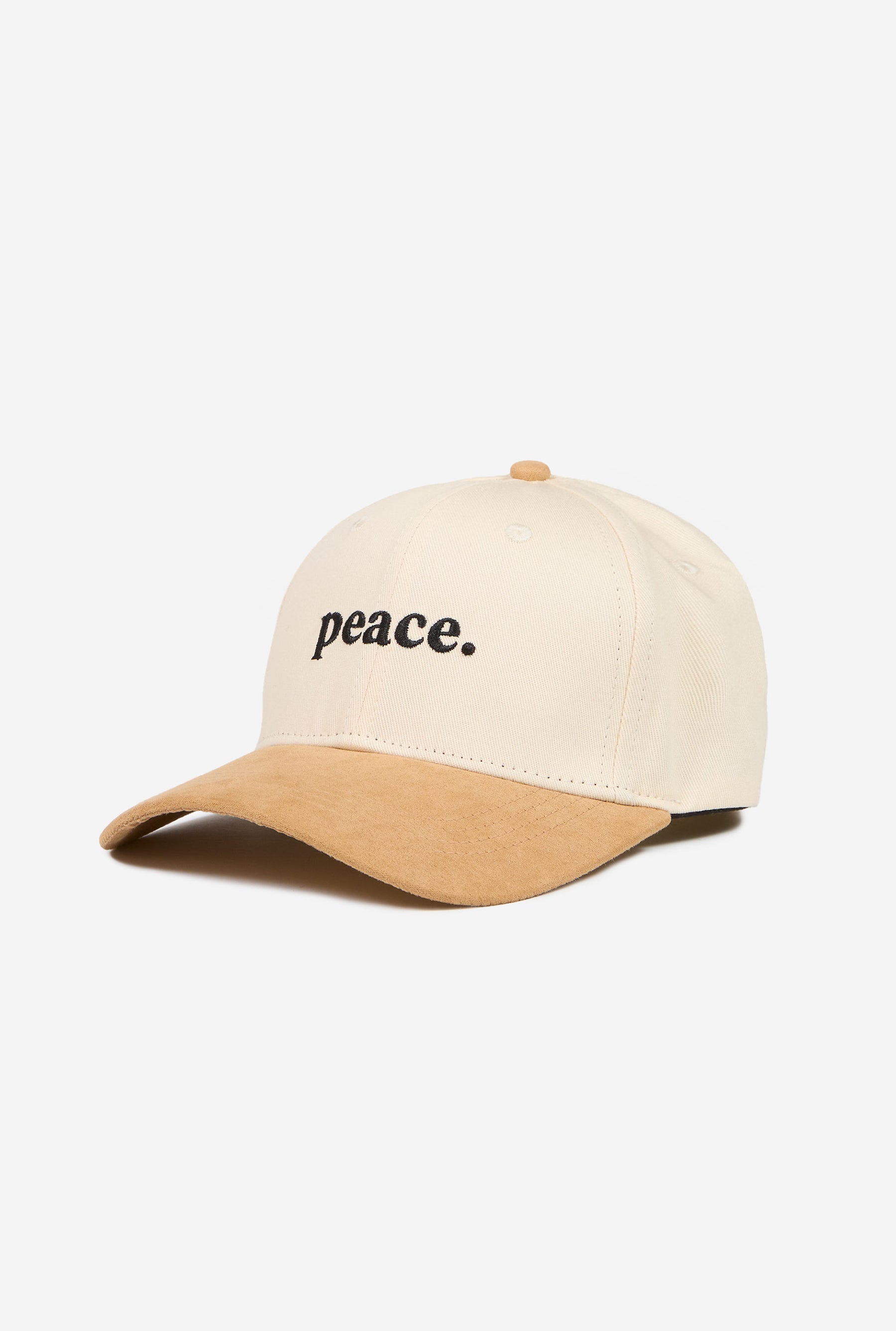 Peace Basics A-Frame Cap - Ivory / Suede