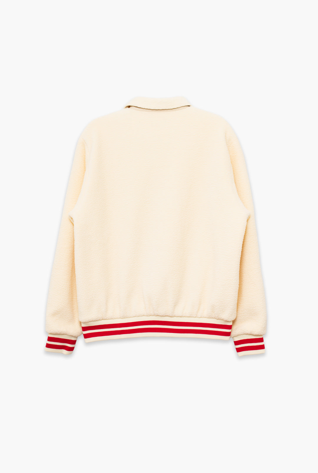 San Francisco 49ers Sport Through Texture Fleece 1/4 Zip - Ivory