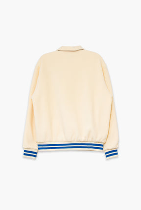 Buffalo Bills Sport Through Texture Fleece 1/4 Zip - Ivory