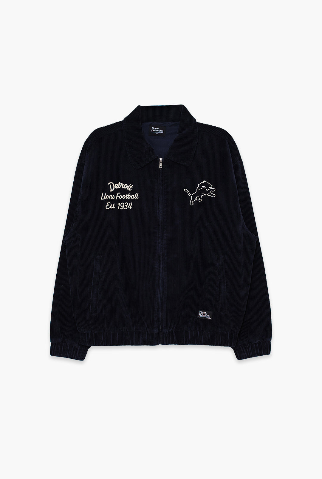 Detroit Lions Sport Through Texture Corduroy Jacket - True Navy
