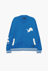 Detroit Lions Fanleisure Knit Varsity Jacket - Royal