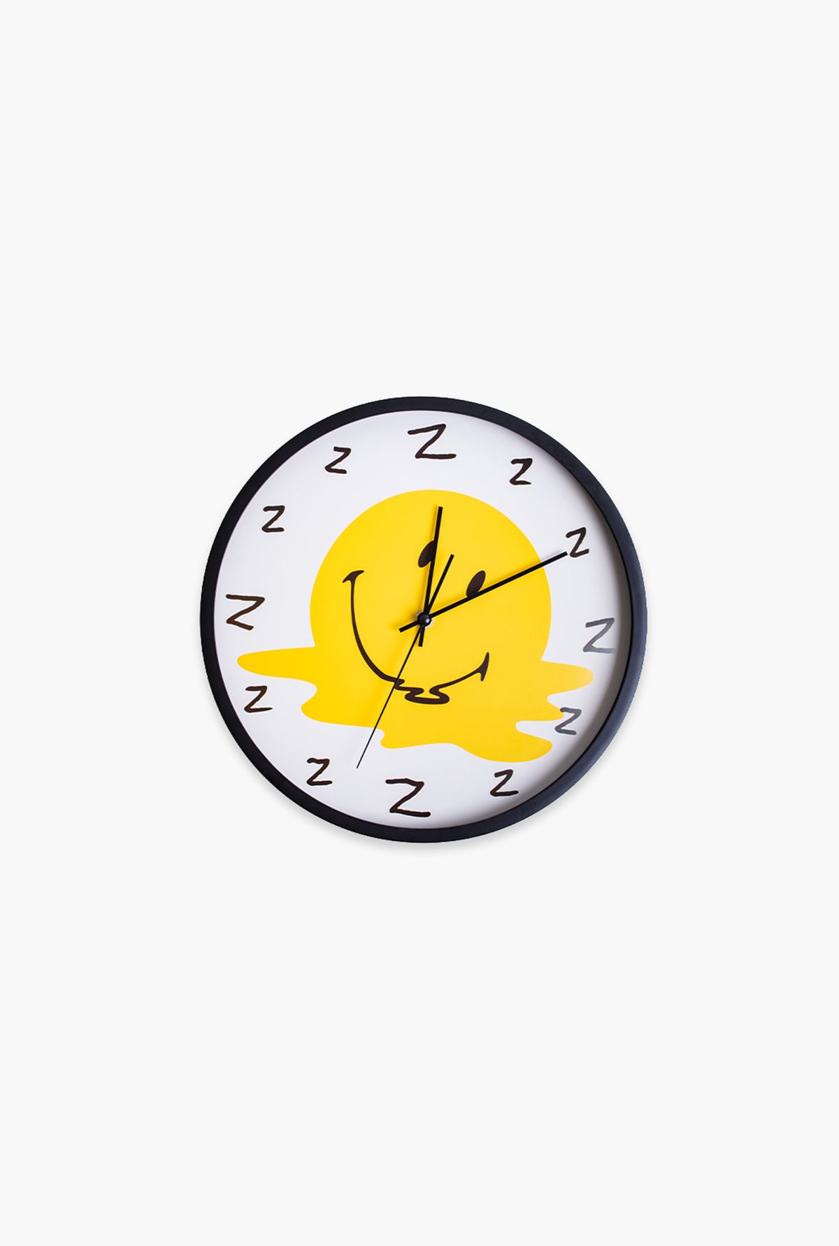P/C x Smiley: Tired of Being Tired Clock - White / Black