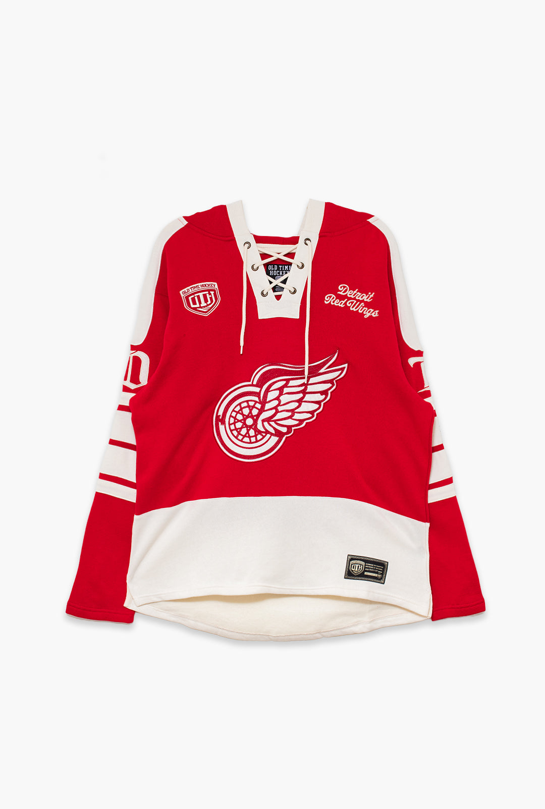 Detroit Red Wings Heritage Lacer Hoodie - Rot