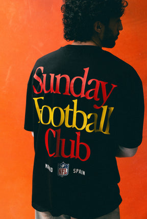 NFL Sunday Football Club Madrid Heavyweight T-Shirt - Black