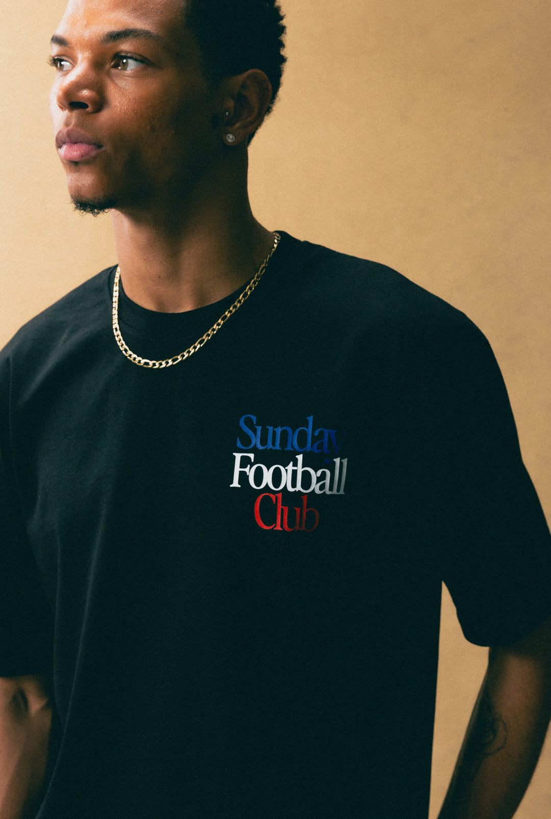 NFL Paris Sunday Football Club Heavyweight T-Shirt - Black
