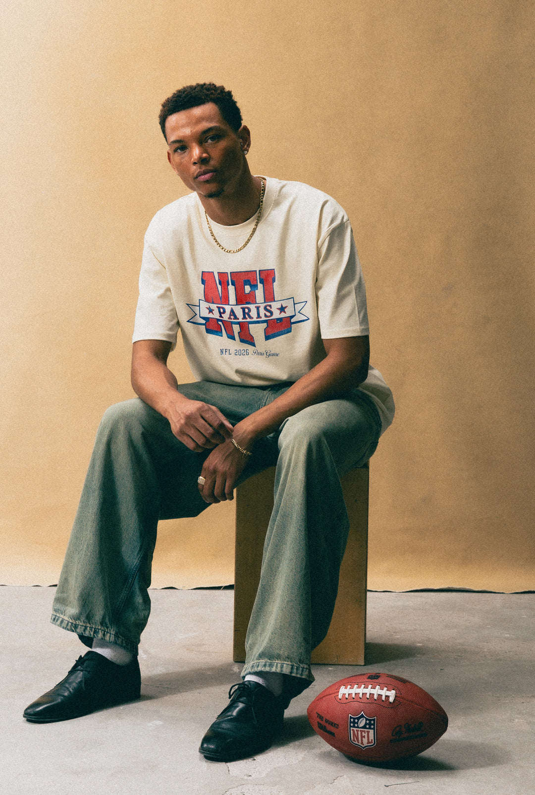 NFL Paris Heavyweight T-Shirt - Ivory
