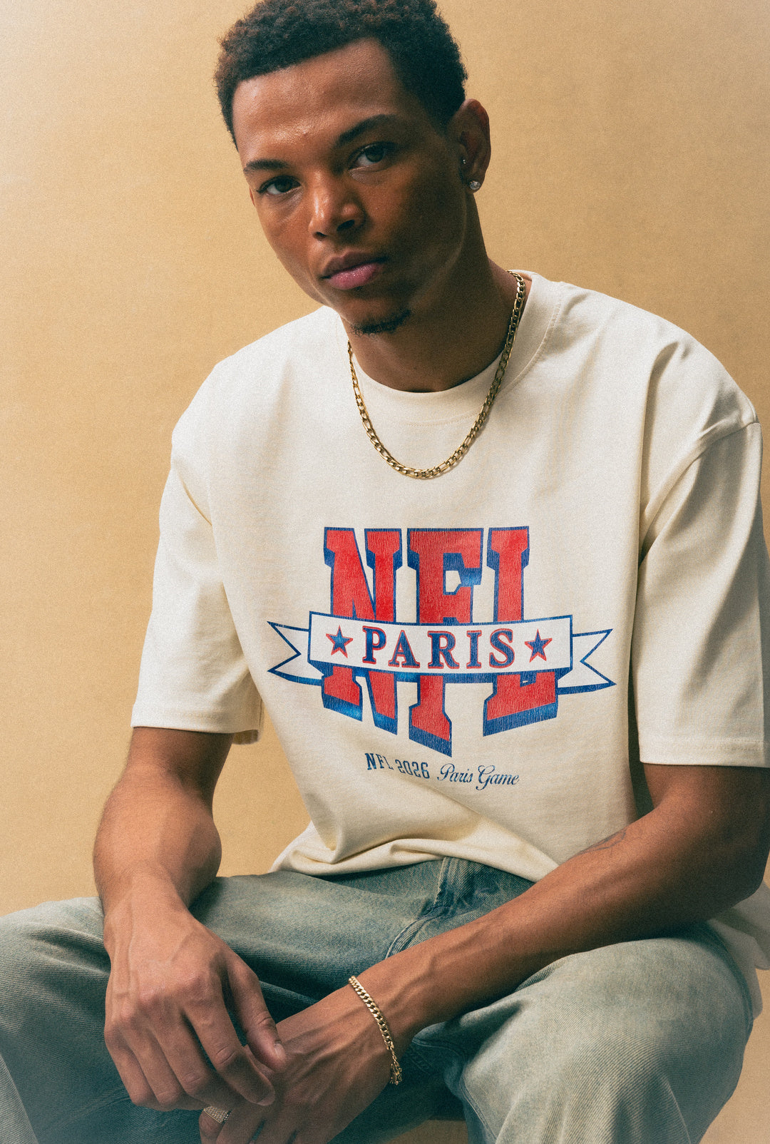 NFL Paris Heavyweight T-Shirt - Ivory