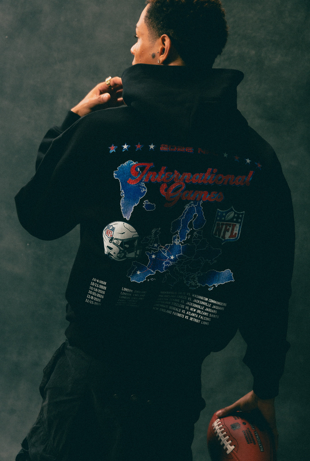 NFL Munich Heavyweight Hoodie - Black