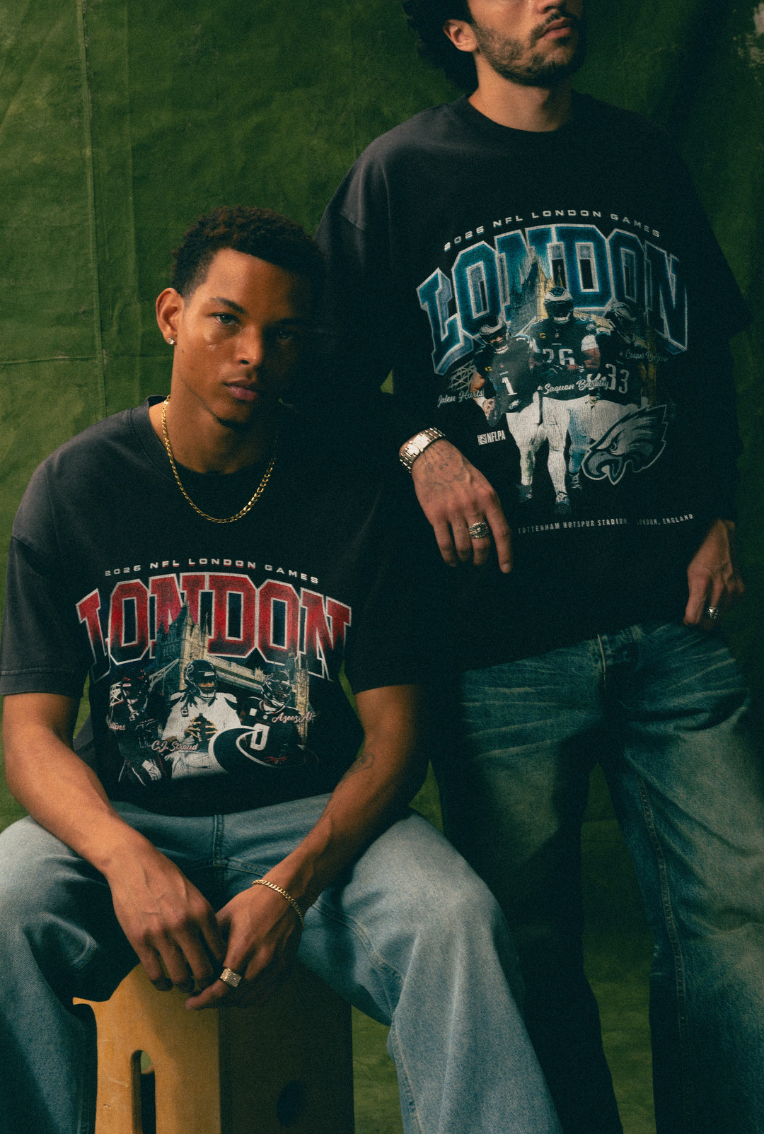 Houston Texans London Heavyweight Garment Dyed T-Shirt - Black