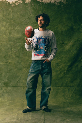 Philadelphia Eagles vs. Jacksonville Jaguars London Crewneck - Ash