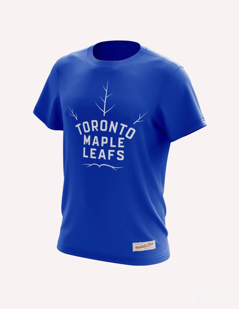 Toronto Maple Leafs Negative Space T-Shirt - Blue