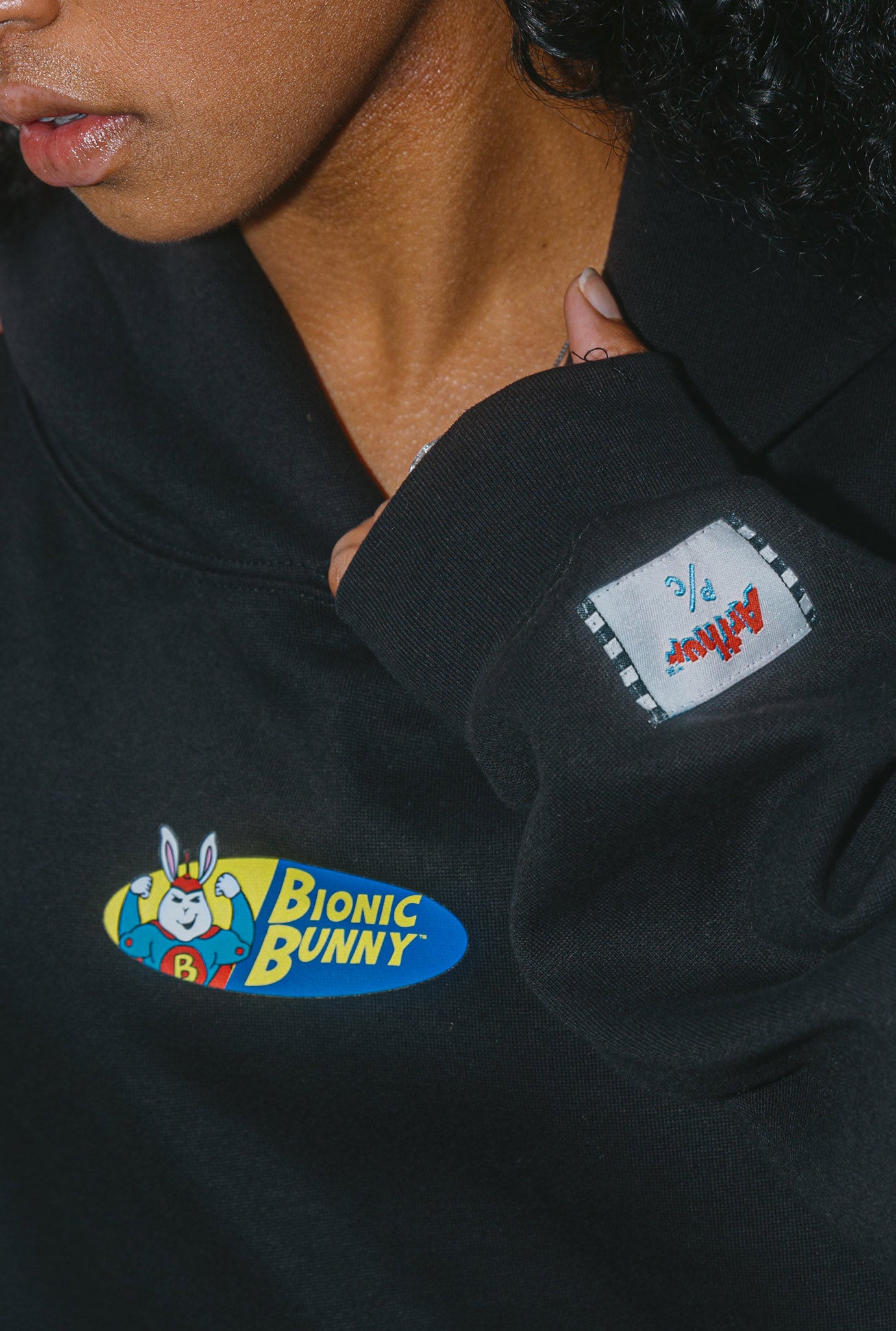 P/C x Arthur Bionic Bunny Heavyweight Hoodie - Black