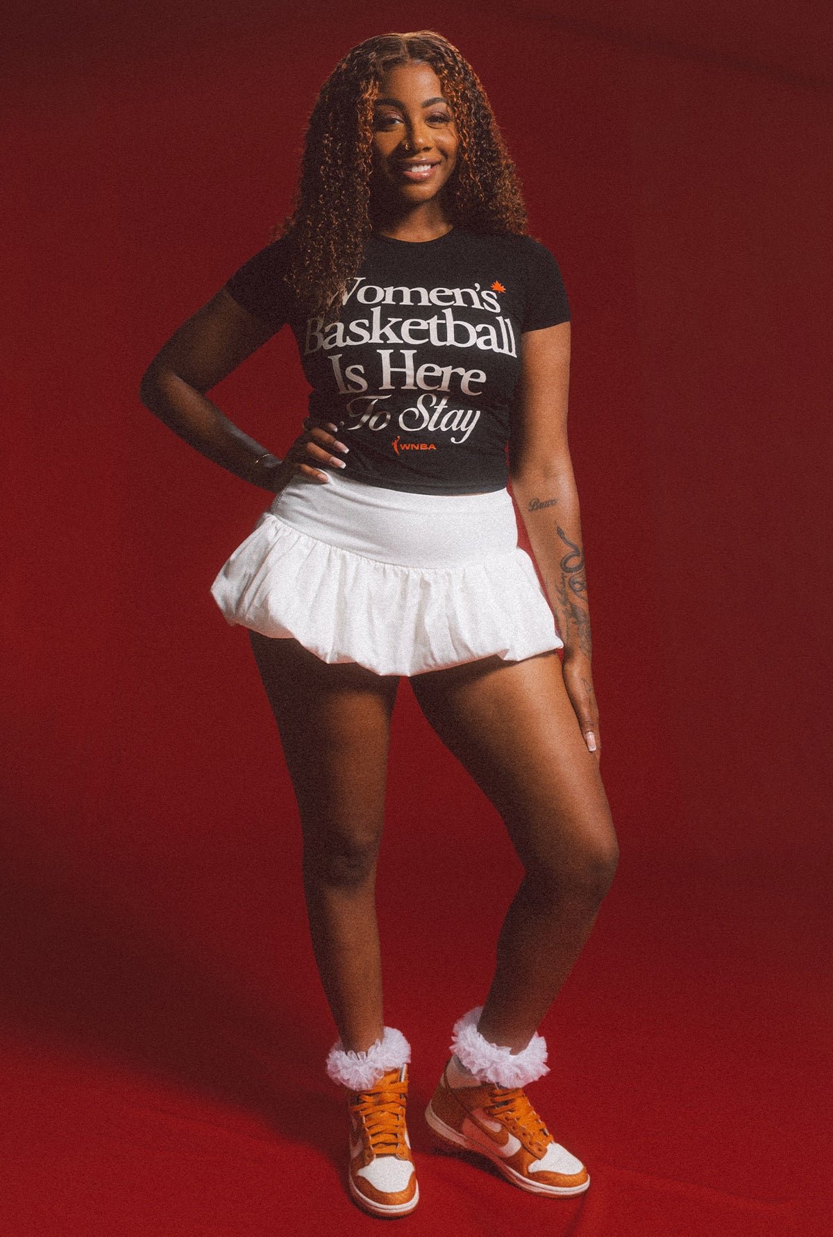 WNBA Women's Basketball is Here to Stay Baby Tee - Black