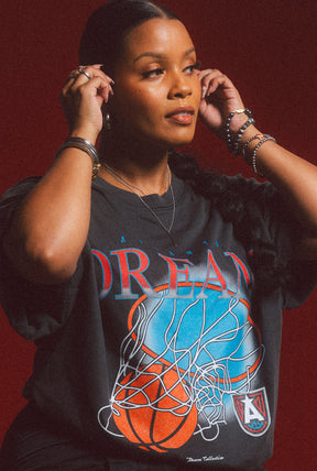 Atlanta Dream Heavyweight T-Shirt - Off Black