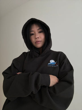 Sweat à capuche épais Coupe du Monde FIFA France '98 - Noir