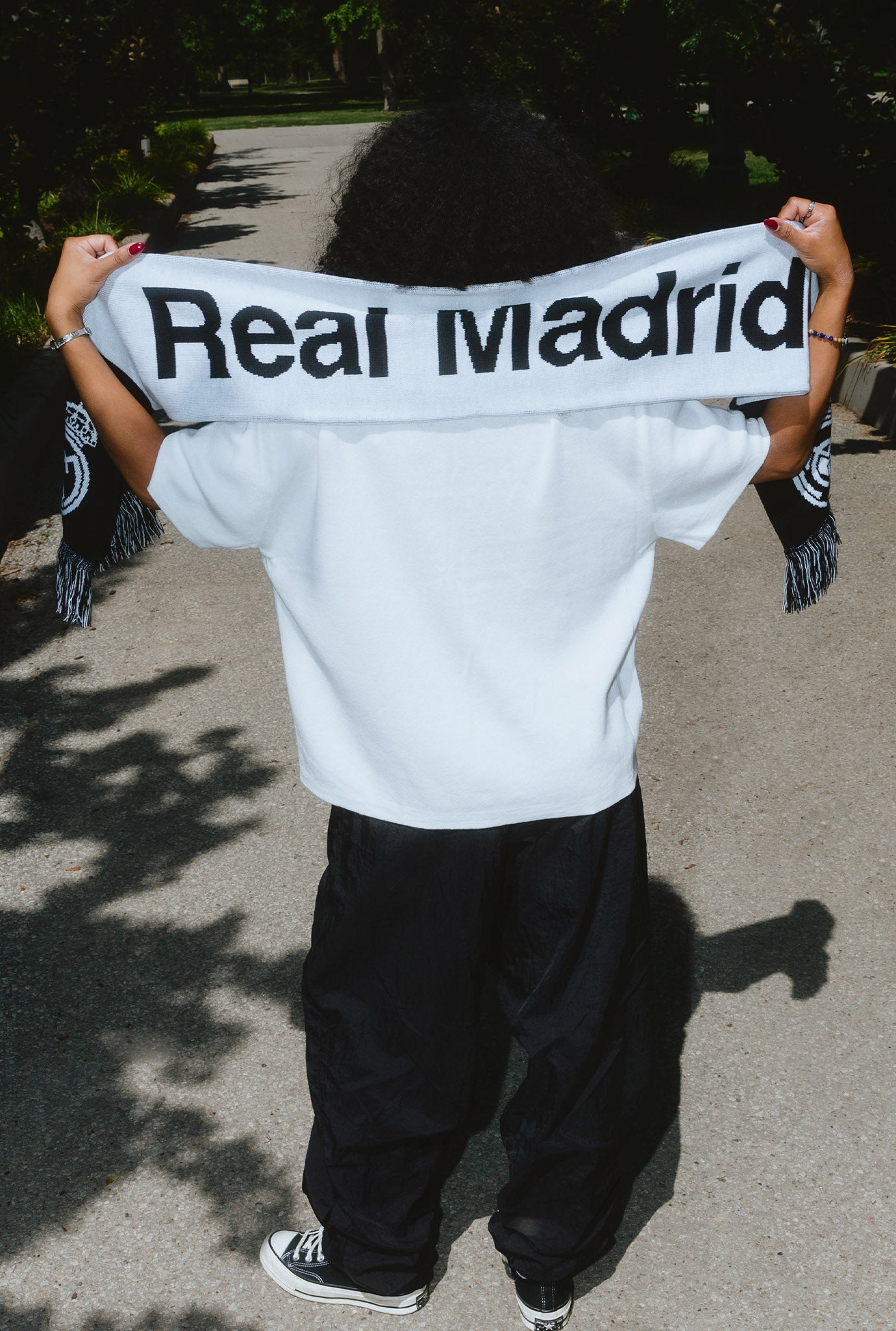 Real Madrid Scarf - Black / White