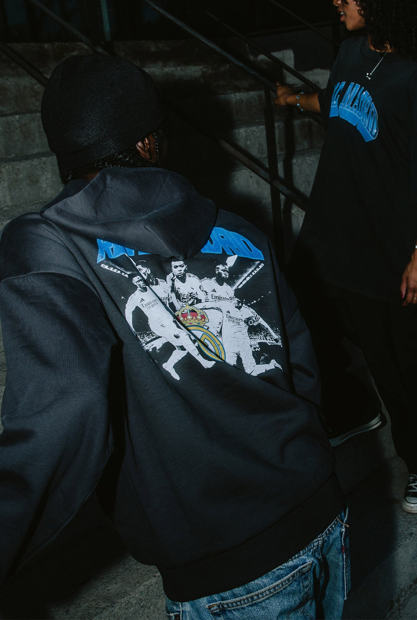 Real Madrid Heavyweight Hoodie - Black