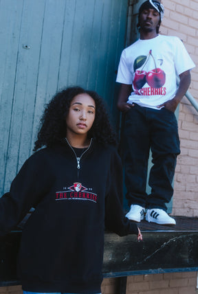 AFC Bournemouth Vintage Quarter Zip - Black