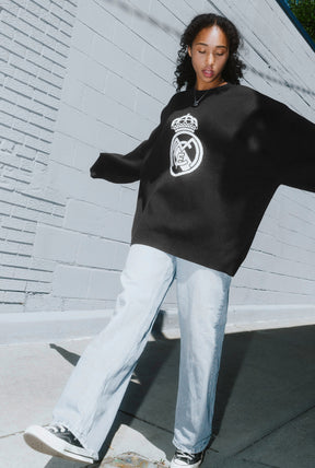 Real Madrid Knit Sweater - Black