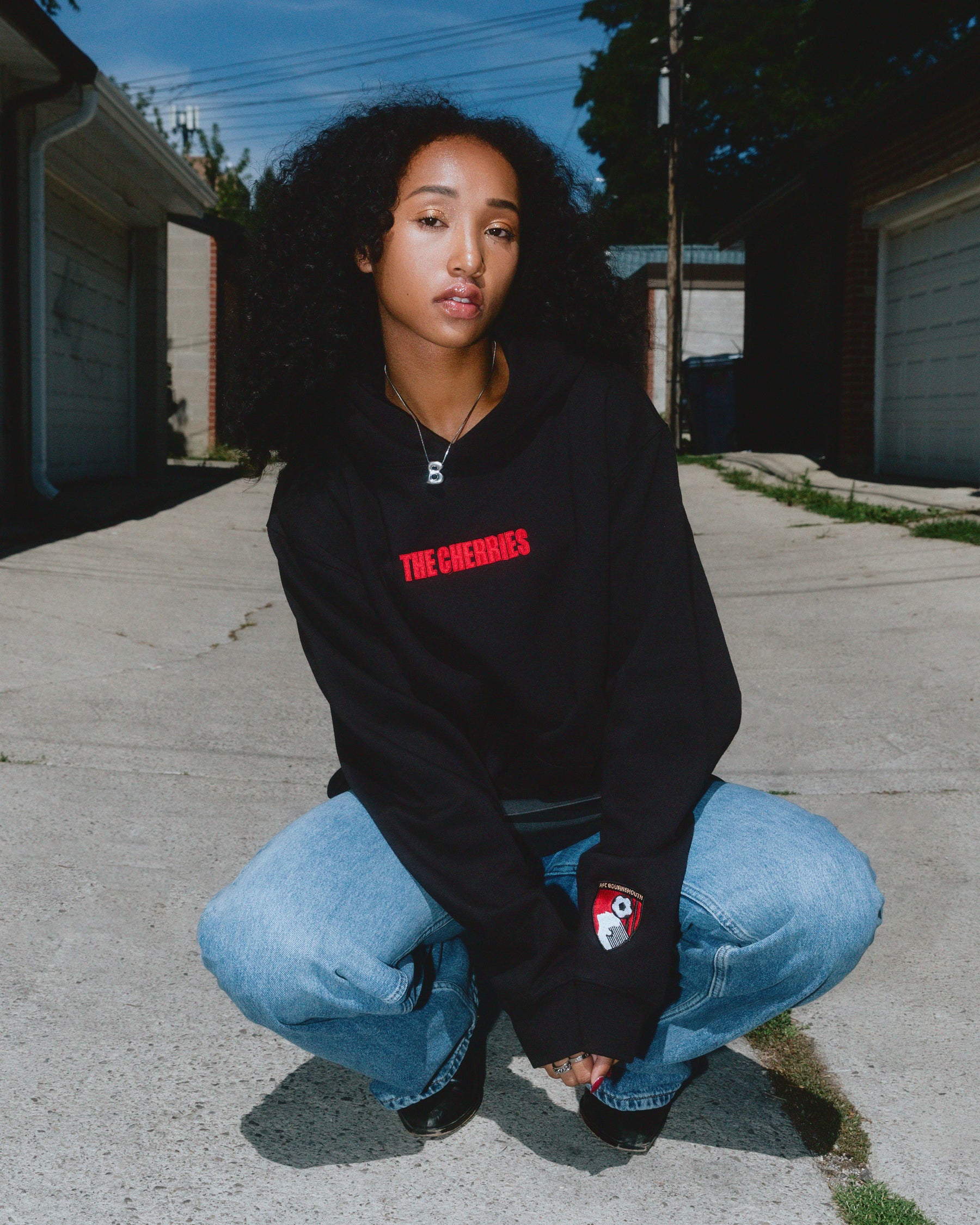 AFC Bournemouth Heavyweight Hoodie - Black