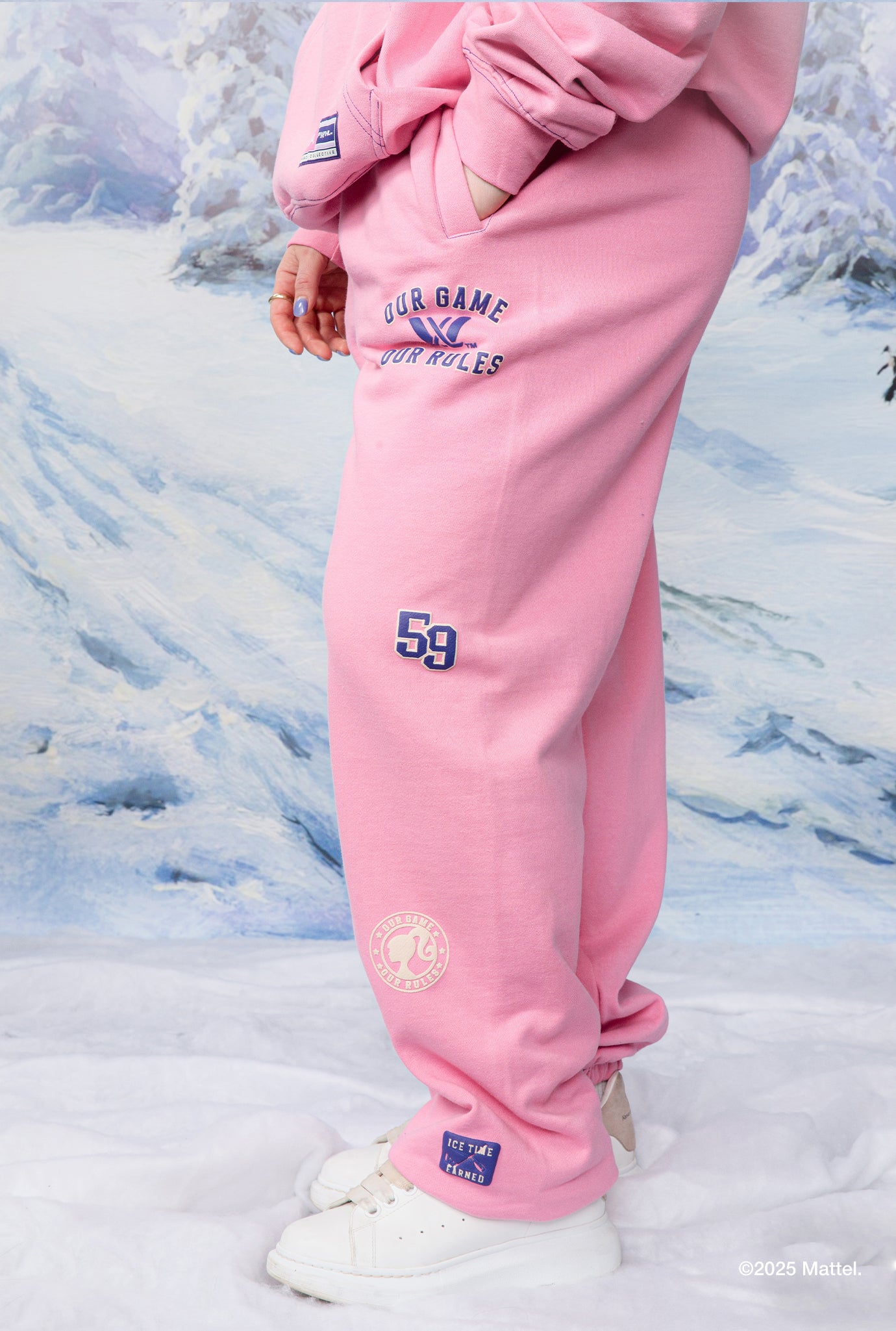 Barbie x PWHL Heavyweight Jogger - Pink