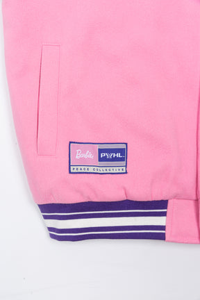 Barbie x PWHL Letterman Jacket - Pink / Ivory
