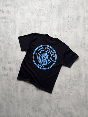 Manchester City FC Heavyweight T-Shirt - Black