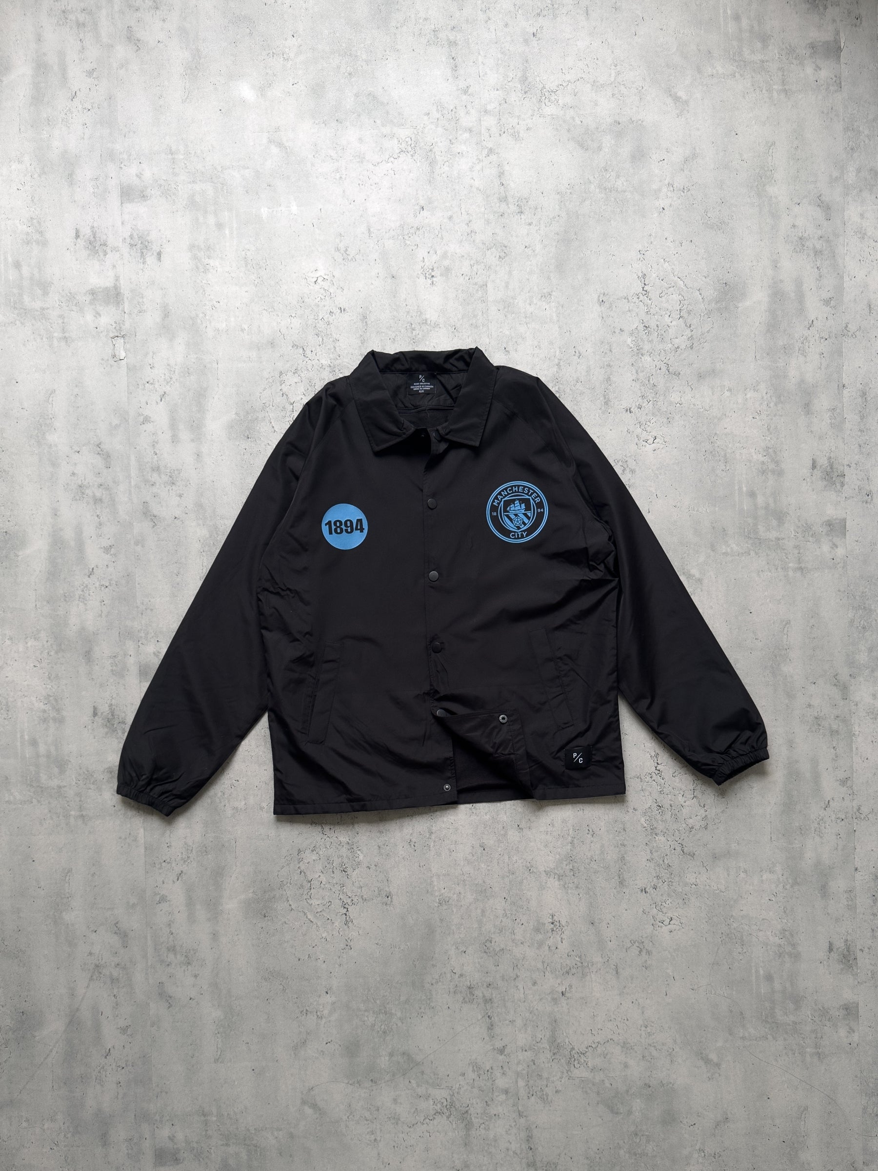 Manchester City FC Coach Jacket - Black