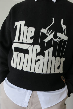 P/C x The Godfather Knit Sweater - Black